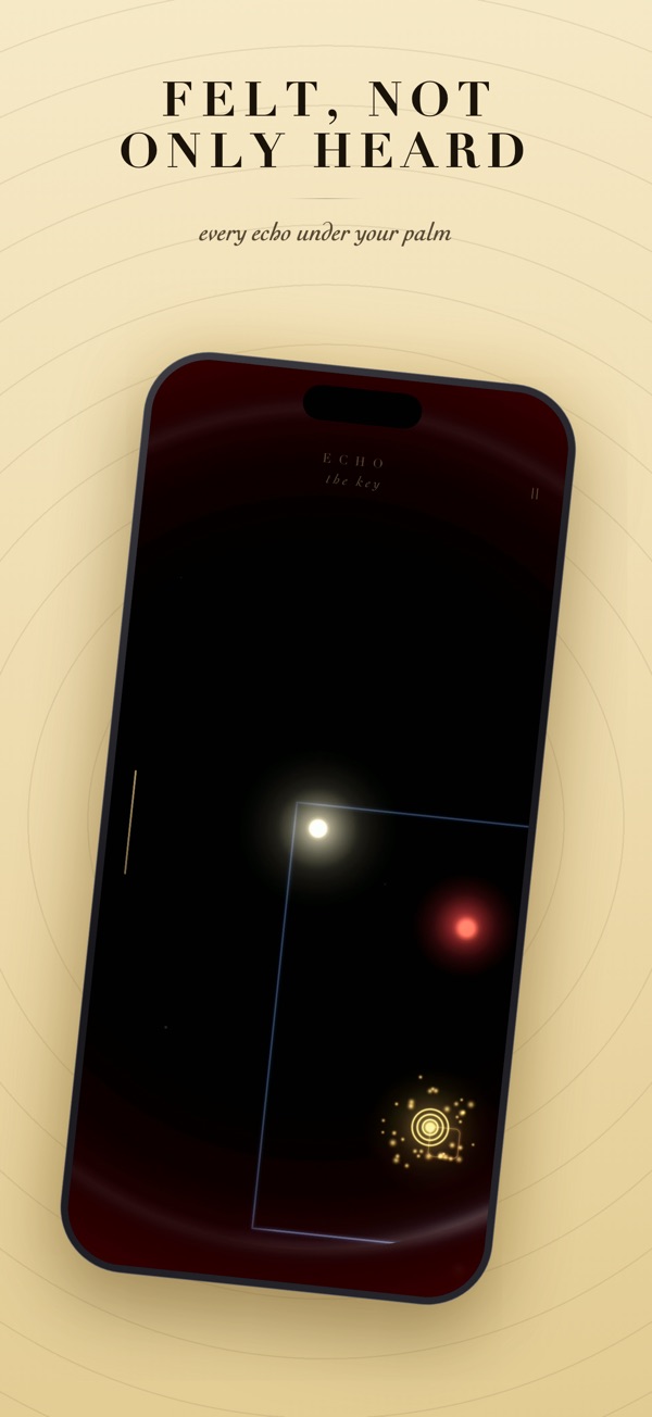 Felt, not only heard: every echo under your palm